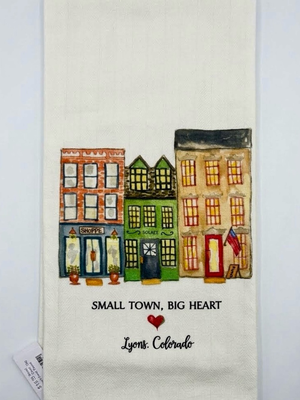 Lyons Colorado Cotton Dish Towel – Downtown Storefronts – NEW